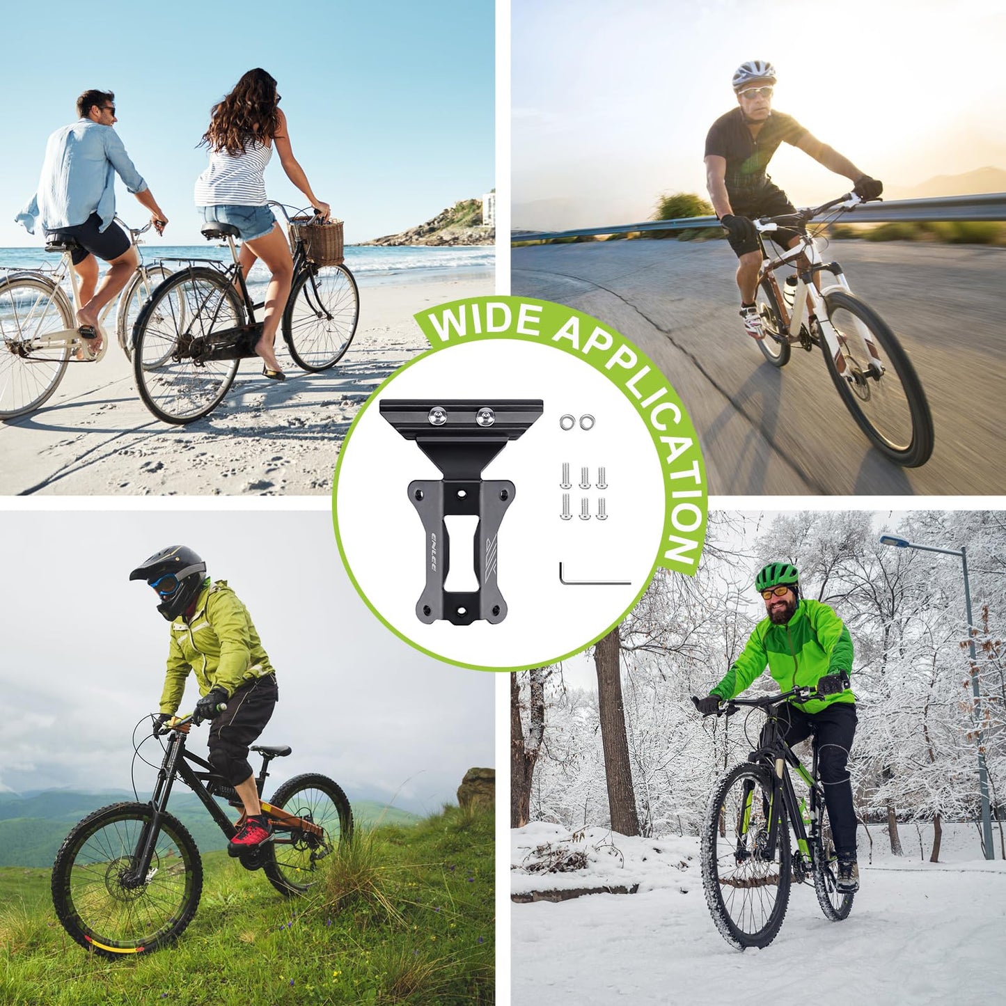 JINKEY Bike Saddle Water Bottle Holder Adapter,Dual Aluminium Alloy Bottle Mount Bracket for MTB Road Bicycle Saddle Rail Water Bottle Cage for Cycling