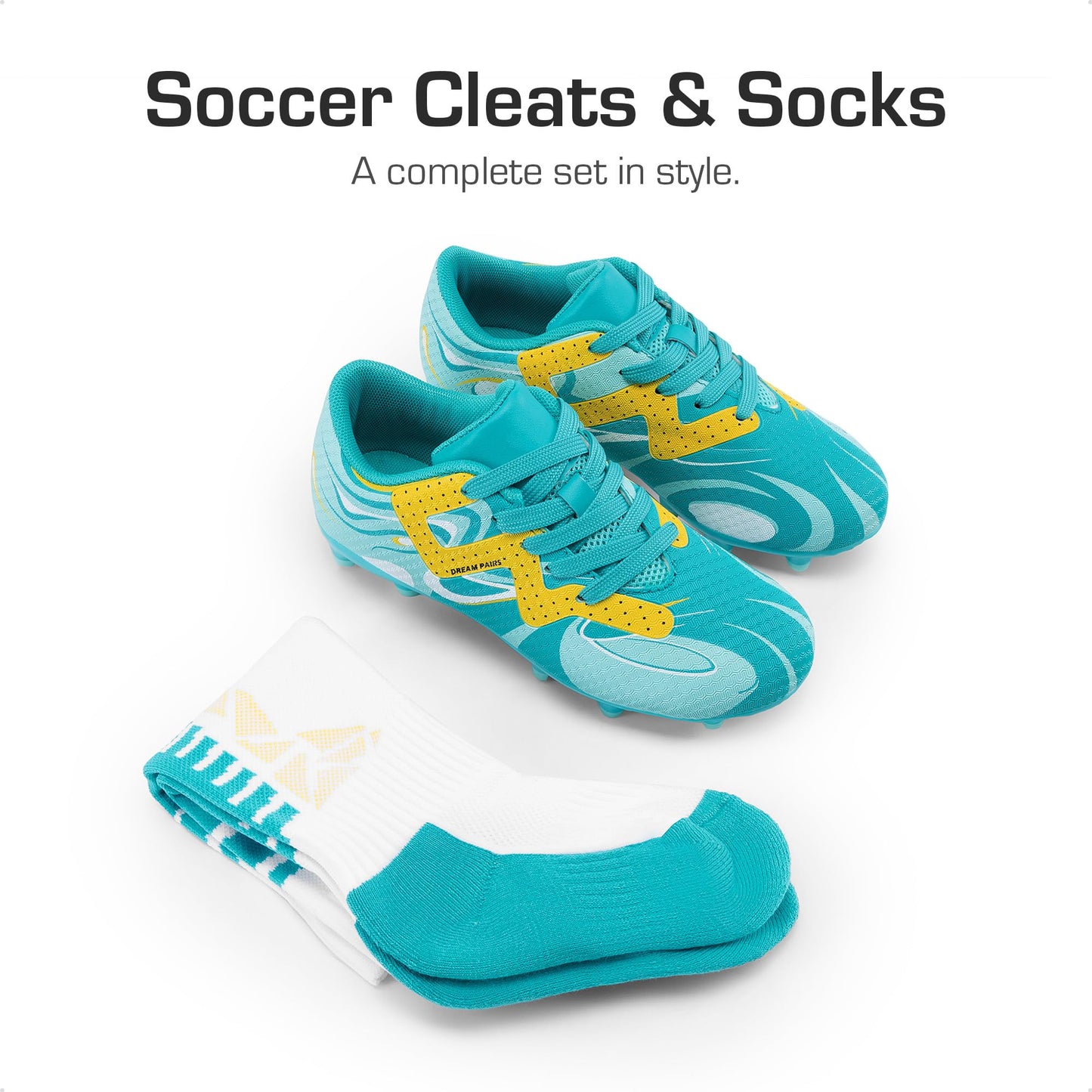 DREAM PAIRS Girls Boys Toddler Soccer Cleats