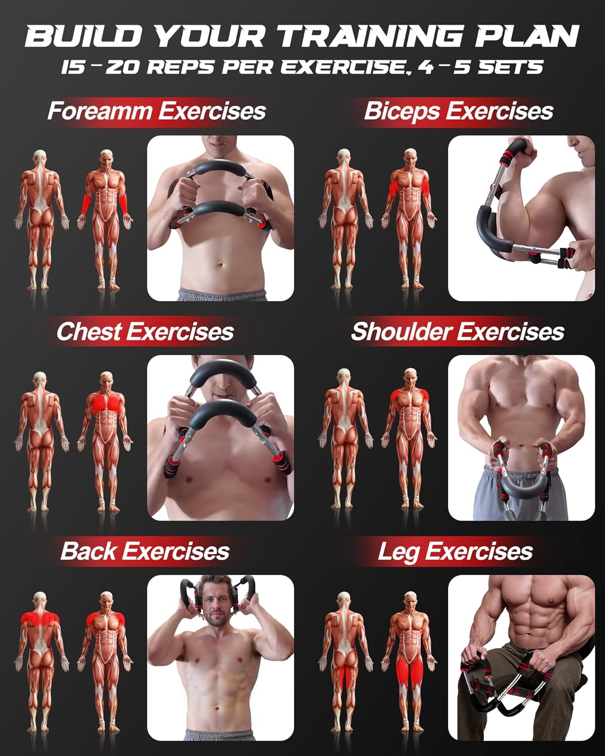 2025 Pro Twister Arm Trainer, Adjustable Power Twister Bar, Chest Shoulder Arm Workout Equipment, Portable Detachable Upper Body Fitness Machine for Home & Gym