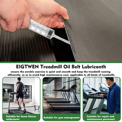 EIGTWEN 500ml Treadmill Lubricant for Belt, 100% Silicone Treadmill Oil, High Temperature Resistant Stable Treadmill Belt Lubricant, Treadmill Lube Suitable for Most Types of Treadmills