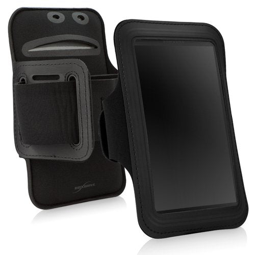 BoxWave Case Compatible with Pioneer XDP-300R - Sports Armband, Adjustable Armband for Workout and Running - Jet Black