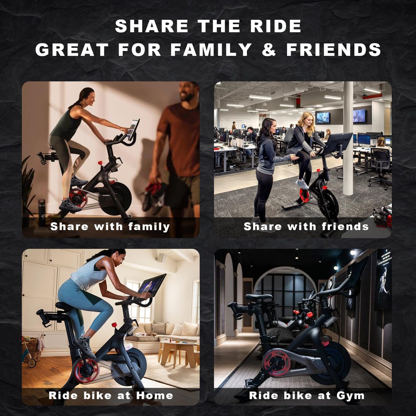Enhance Your Peloton Ride with Sneakers - Pedal Converters Compatible with Peloton Bike & Bike+, Flat Platform Clipless Pedal Upgrade
