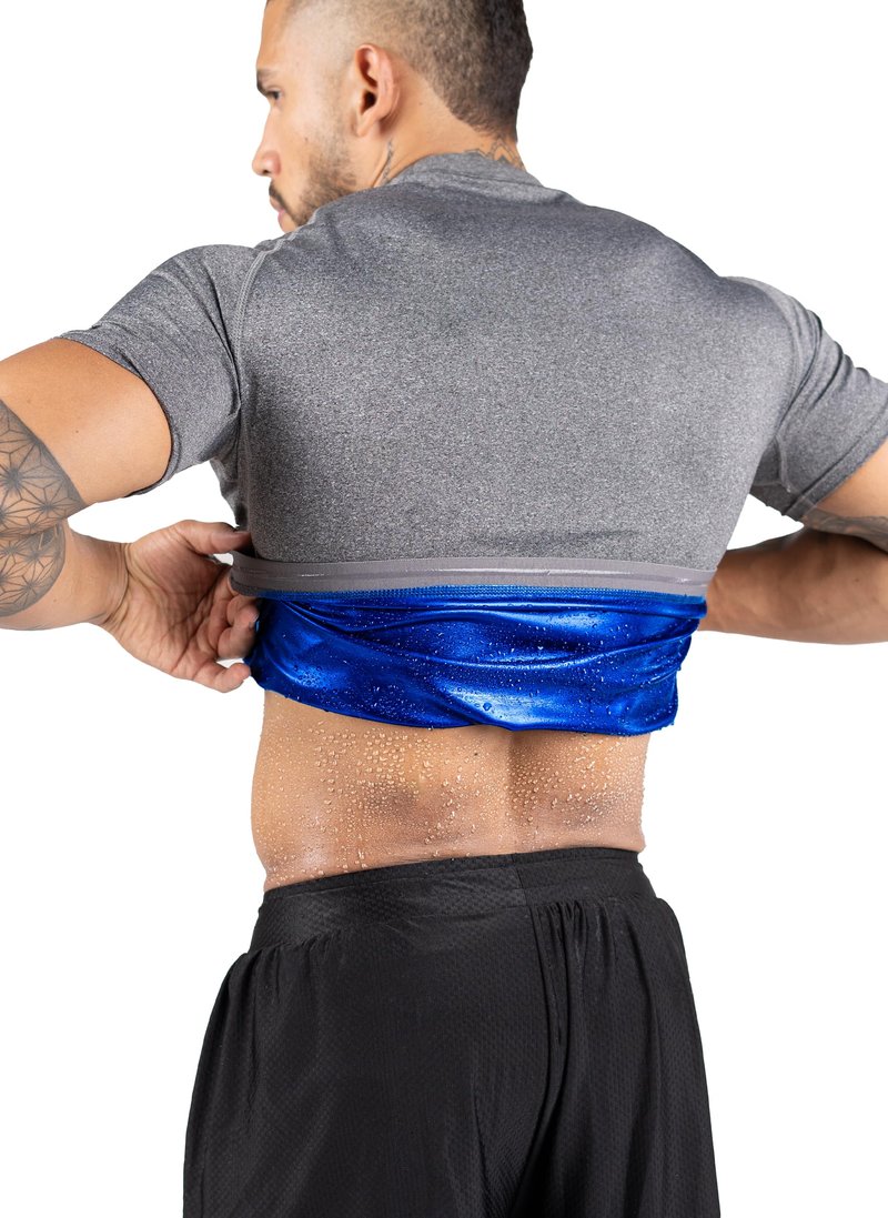 Kewlioo Sauna Shirt for Men - Original Heat Trapping Sweat Vest, Sauna Suit For Men, Compression Workout Sweat Suit for Gym, Workouts