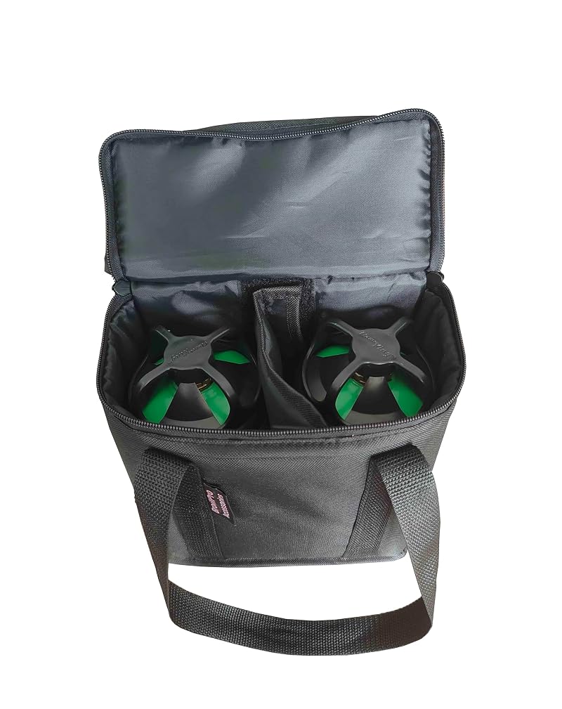 BroilPro Propane Tank Bag for 2-Pack 1 Lb Refillable Cylinders - Waterproof 600D