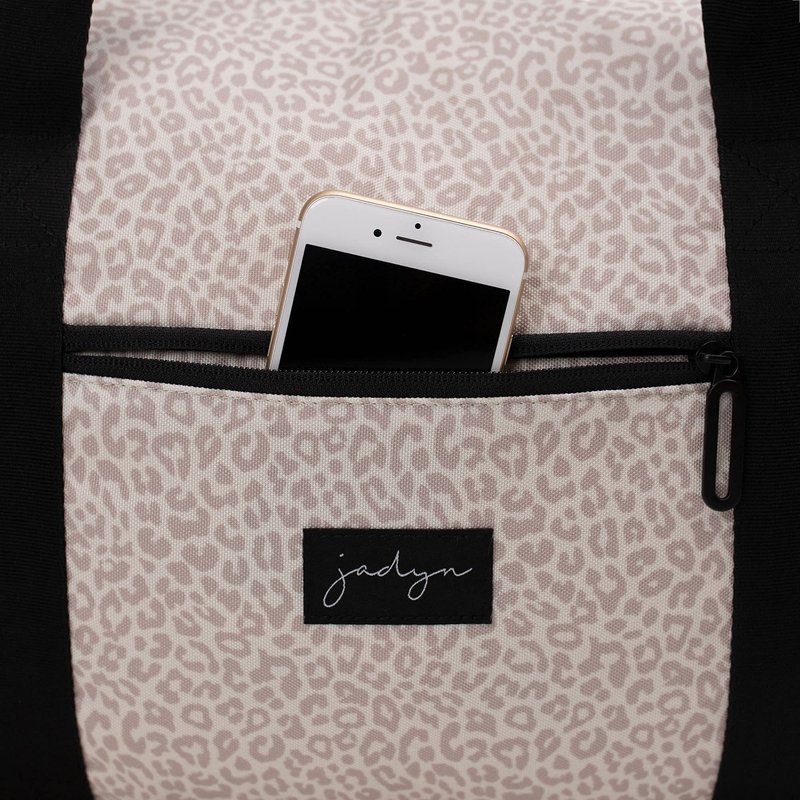 Jadyn Lola Travel Bag, Weekender/Overnight Duffel, Gym Tote Bag for Women, Men (Desert Leopard)