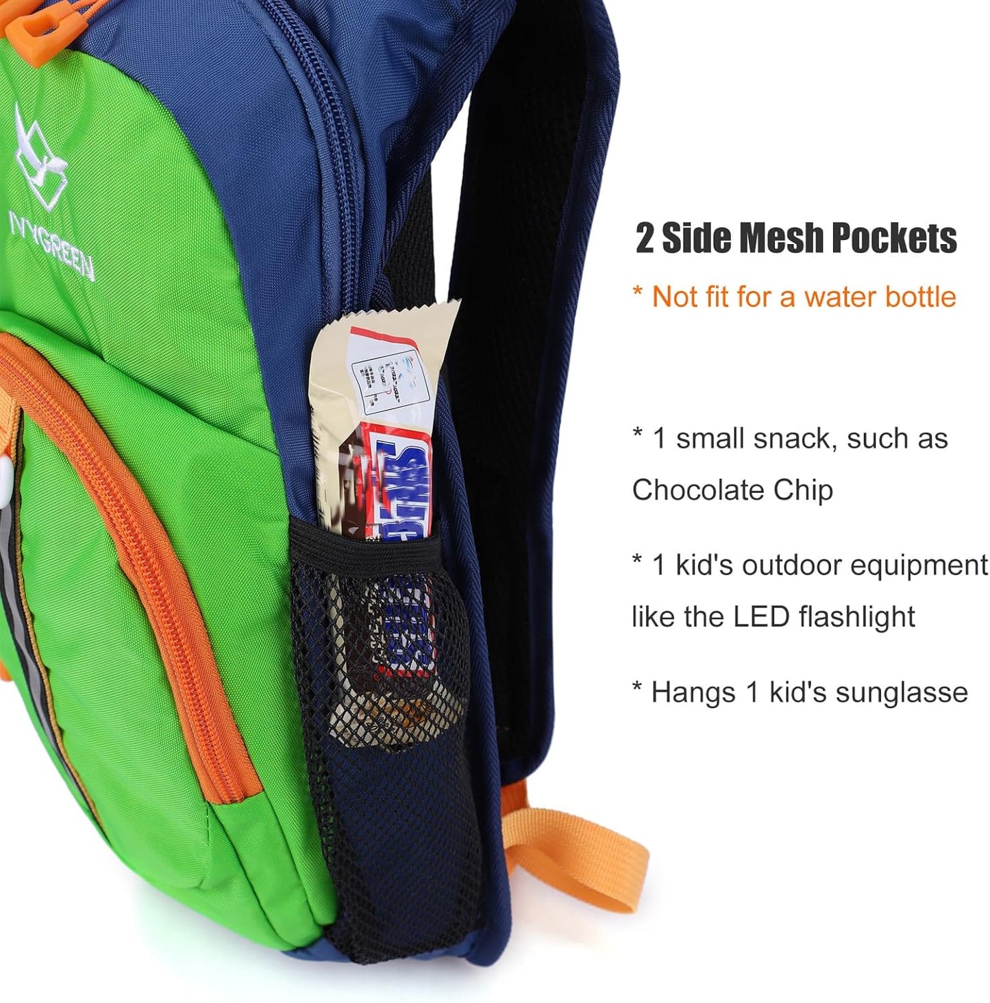 Ivygreen Kids Hydration Backpack, Hiking Backpack for Boys or Girls with 1.5L Water Bladder