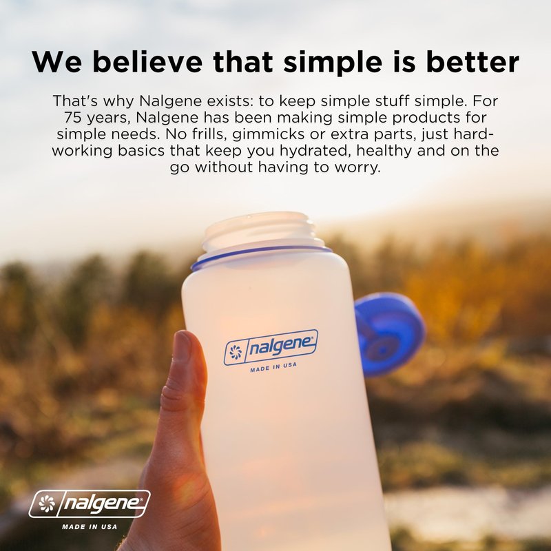 Nalgene Leak Proof Tritan BPA-Free Water Bottle - 32 oz Wide Mouth - Made in the USA for Outdoor Use & Daily Hydration (Pear) (Pack of 6)