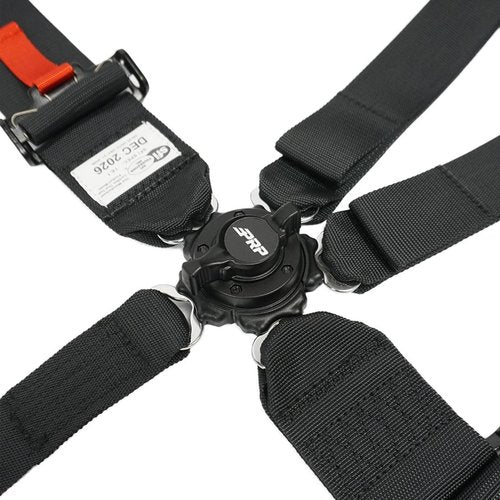 PRP Seats 5 Point Cam-Lock Harness - Quick Release Cam-Lock Harness with EZ Adjusters, Removable Pads, Bolt-In Tabs - for UTV, RZR, CanAm (Black)