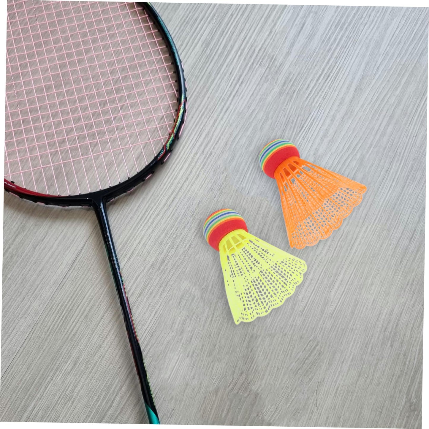 12Pcs Colorful Shuttlecock Plastic Badminton Balls for Activities Lightweight Durable and Bright Colors for Family Fun and Exercise