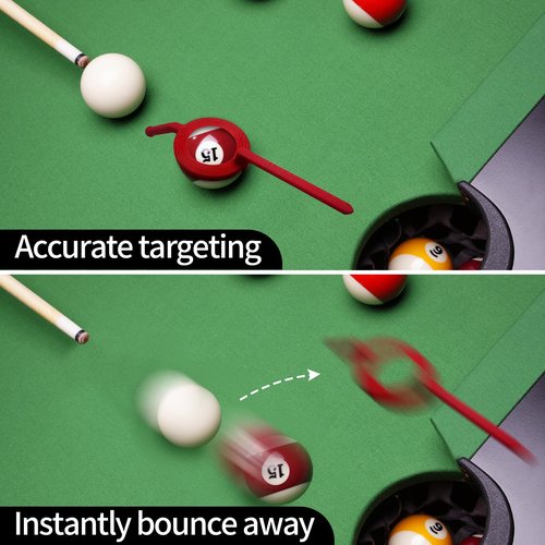 SKAbod Pool Billiards Training Aid, Ball Position Marker with Adjustable Sight Guide, Practice Aiming Guide (1, Other 1)