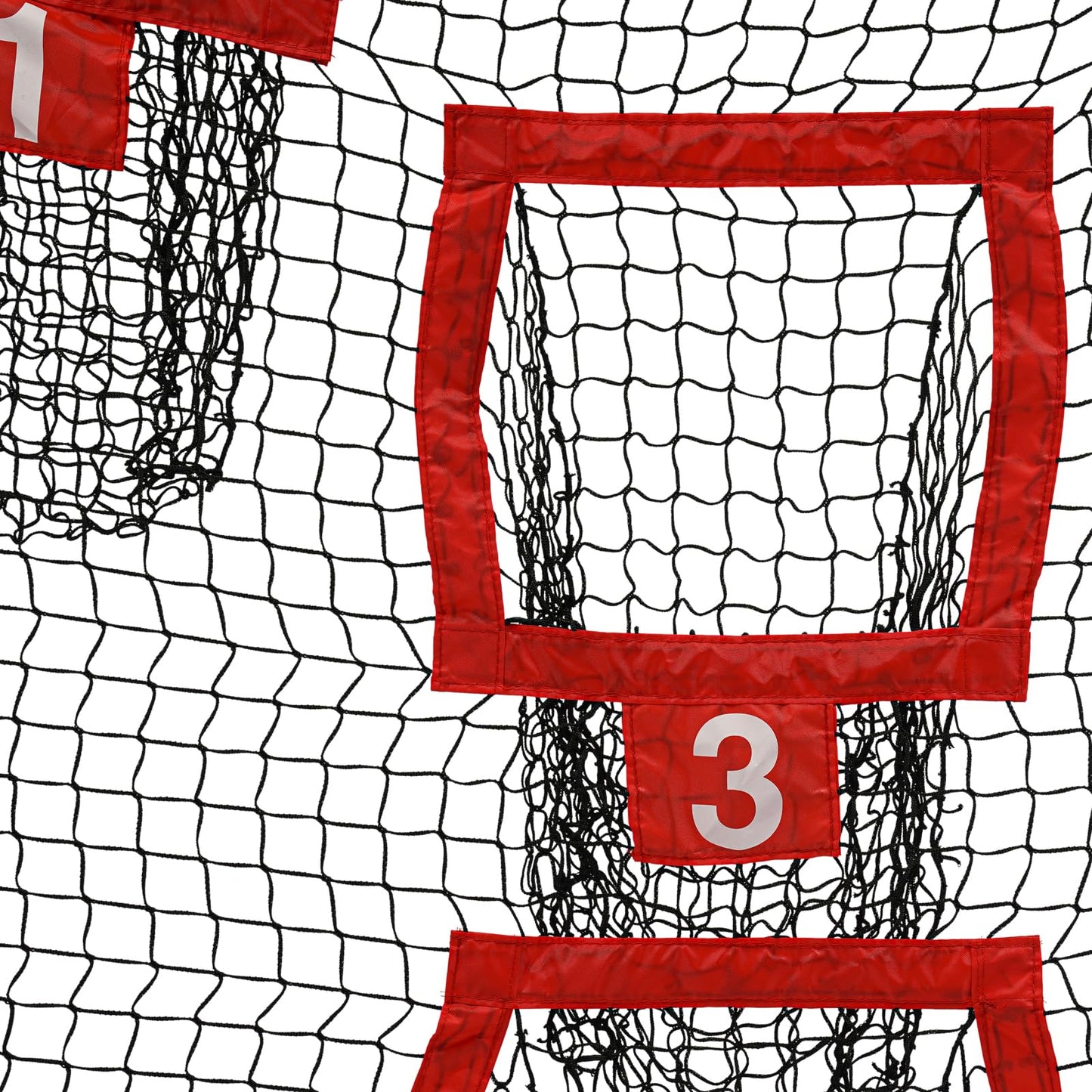 KeruRome 7 x 7ft Football Trainer Throwing Net Quarterback Training Equipment with 4 Target Pockets, Training Throwing Target Practice Football Practice Throwing Passing Accuracy Trainer