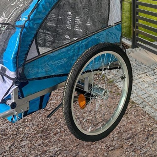 kowaku Bicycle Trailer Wheel Spare Wheel Bicycling Portable Easy Install Lightweight Replaceable Replacement Bike Trailer Component, 16 inch