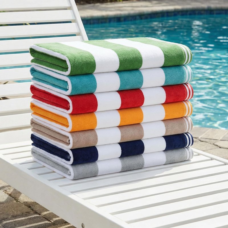 Superior Oversized Beach Towel, Turquoise (Set of 2)