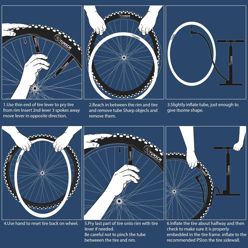 2-PCS 20" Heavy Duty Bike Tubes 20x1.75/1.95/2.10/2.125/2.25 Premium Butyl 20" Bicycle Inner Tubes Compatible with 20 x 1.75-2.25 Kids, Road, BMX, City, Mountain Bike Tire Tubes Schrader Valve