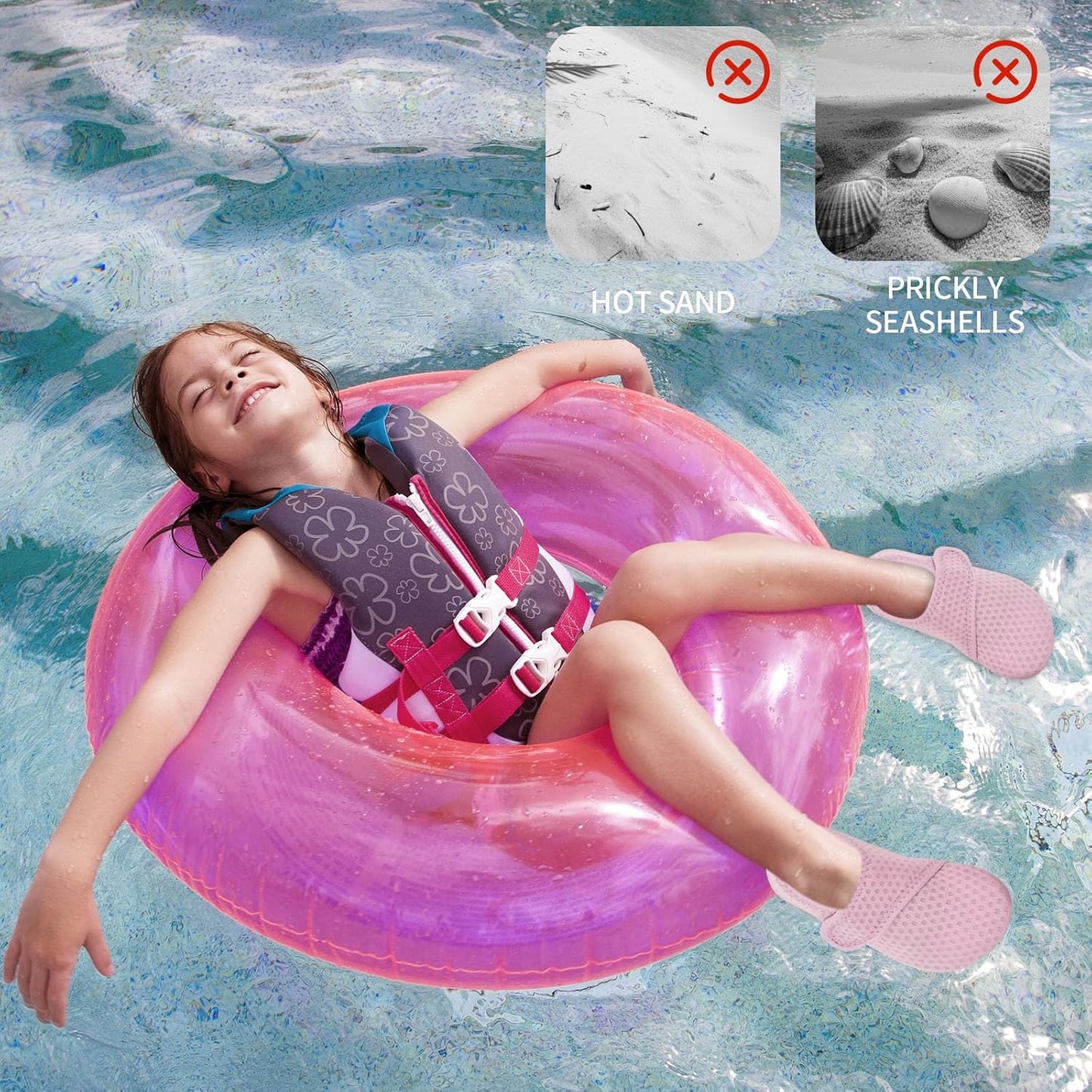 Kids Boys Girls Toddler Water Shoes,Beach Swim Non Slip Quick Dry,Barefoot Sports Aqua Socks Fast Dry for Sports Outdoor