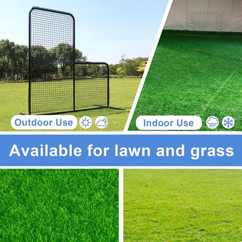 MR L-Screen Baseball Pitching Screen 7x7FT, Baseball Pitching Net, Baseball Protective Screen, Baseball Softball Screen for Field, Portable Batting Screen, Pitcher Screen Safety Screen for Baseball…