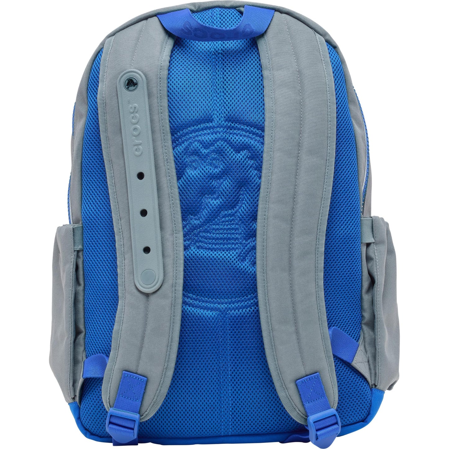 Crocs Nylon Backpack, Personalize with Jibbitz Charms, Grey/Multi, One Size