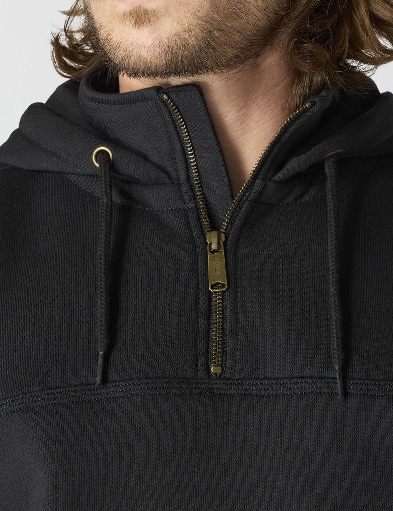 Carhartt Men's Paxton 1/4-Zip Sweatshirt, Black, Large