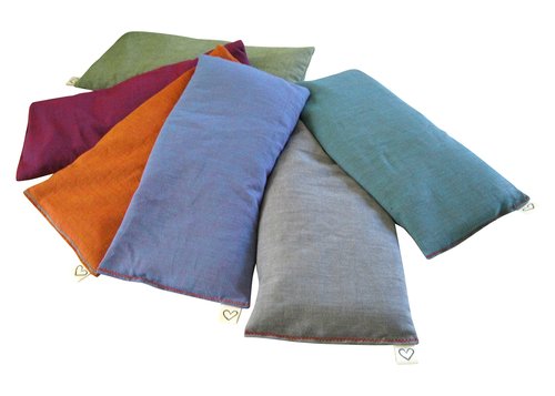 Peacegoods Scented Lavender Eye Pillow - 4 x 8.5 Soft & Soothing Cotton - Weighted Warming use for Yoga Massage Sleep Relaxation - Naturally Calming Colors - Made in USA - purple lilac