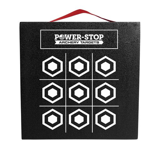 Power-Stop Archery Target - 24" High-Density Big Block Foam Target for Broadheads and Field Tips