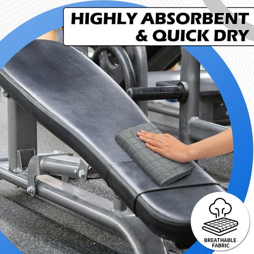 HOMERHYME Microfiber Gym Towels, 3 Pack Sweat Towels, 16 x 27 Inch Quick Dry Hand Towels, Absorbent Yoga Towels for Home Gym Bag, Beach Travel Sport Towel, Workout Equipment for Men & Women