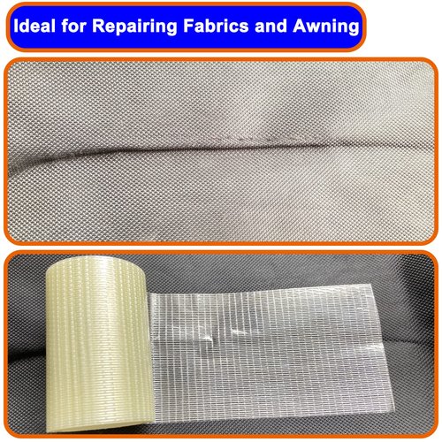 KAIHENG 39FT RV Awning Repair Tape,Waterproof Canvas Repair Patch Kit, Tent Repair Tape for Tarp,Outdoor Repai Sail Tape, for Boat Covers, Canopy, Tears