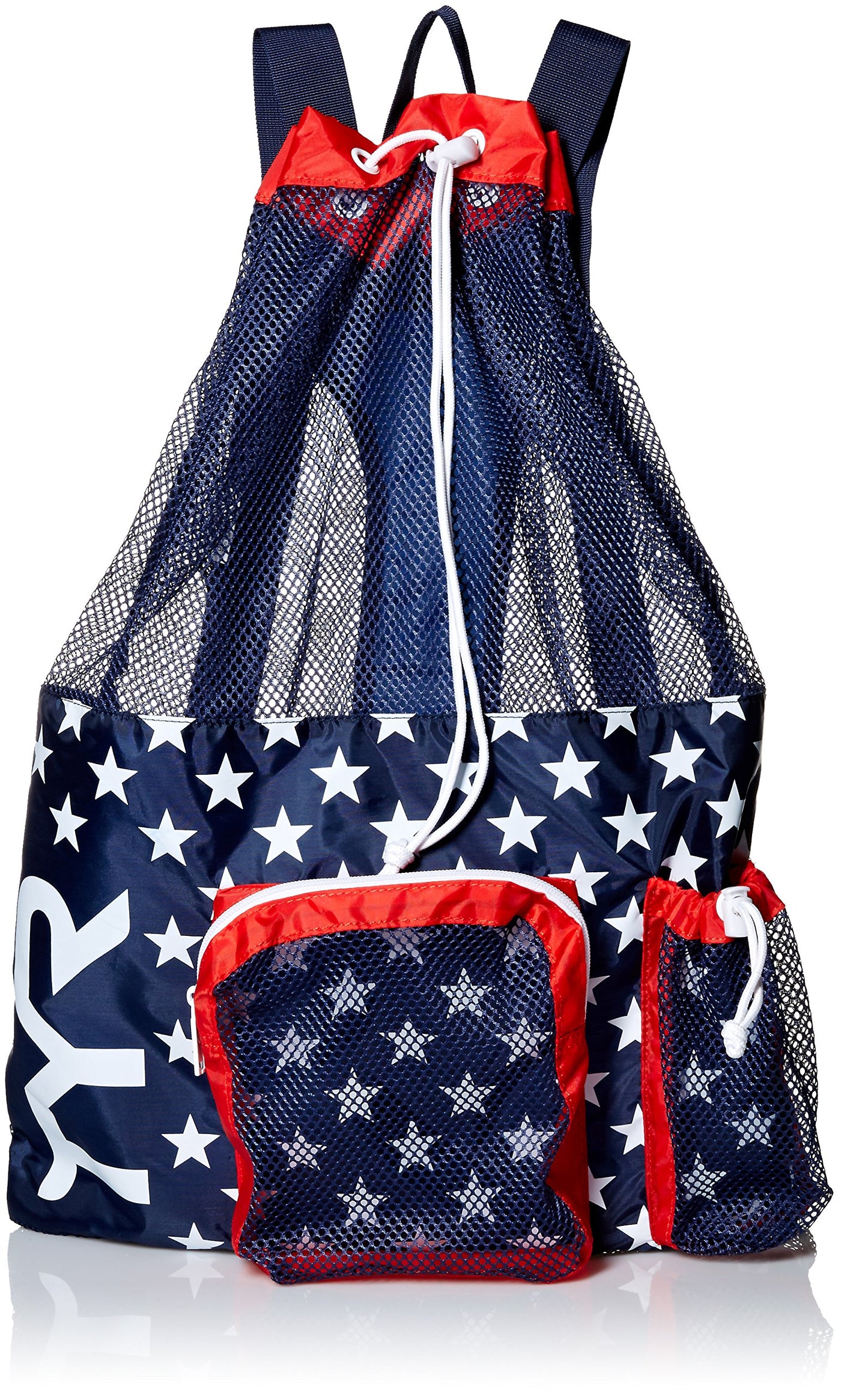 TYR Adult Mummy Mesh Backpack - Red/Navy