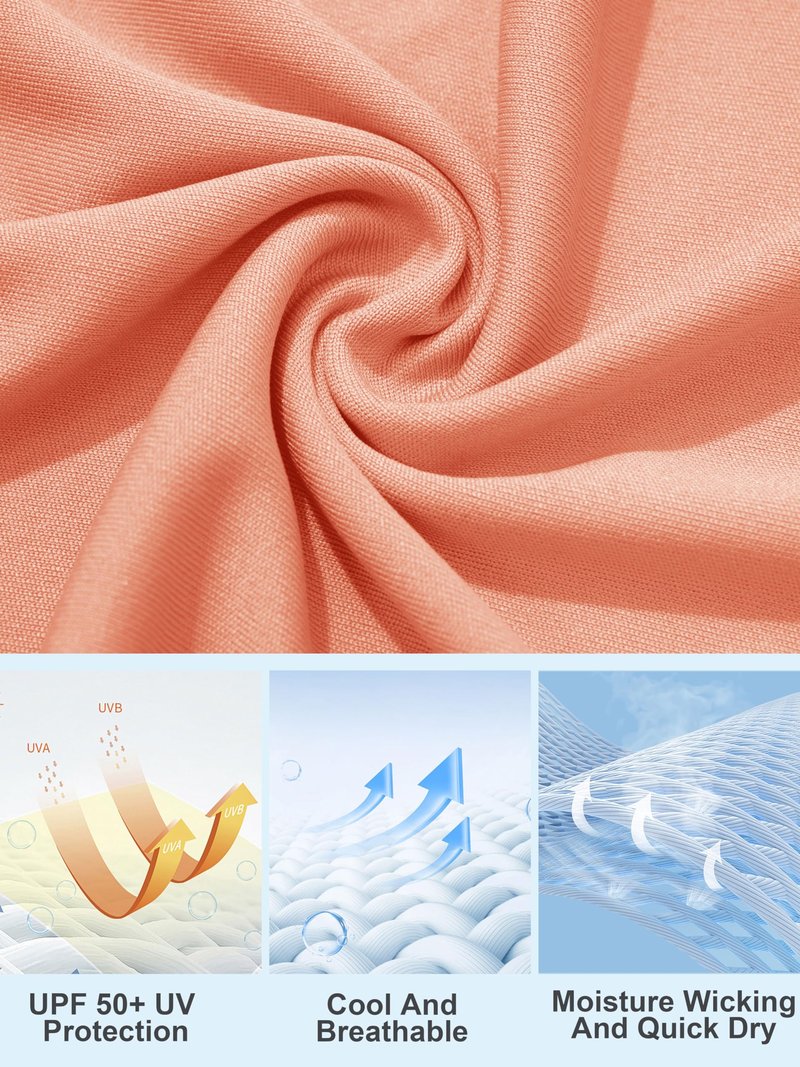 MAGCOMSEN SPF Shirts Women Running Shirts for Women UV Shirts for Women Workout Shirts Fishing Shirts Womens Long Sleeve Shirts Athletic Shirts Apricot