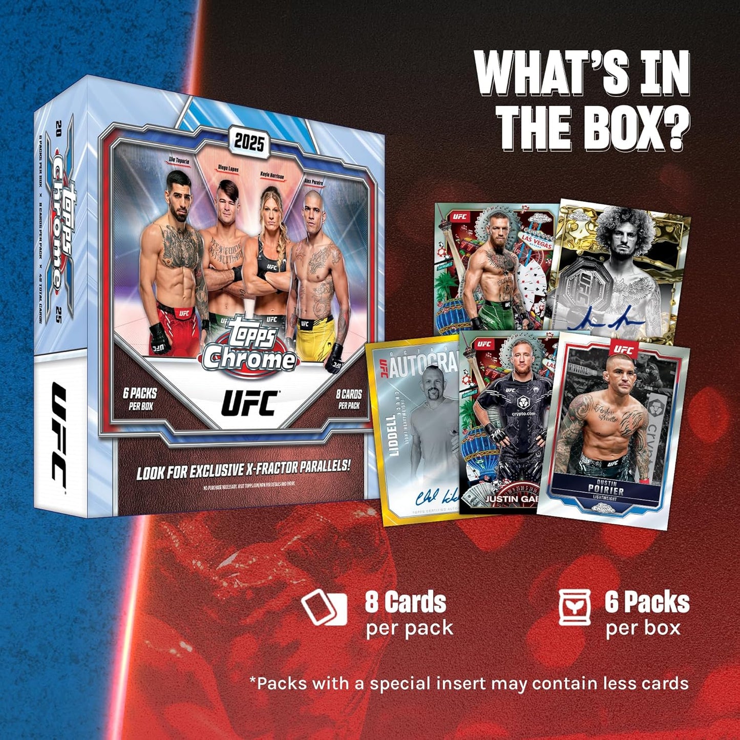 2025 Topps Chrome UFC - Factory Sealed - Mega Box