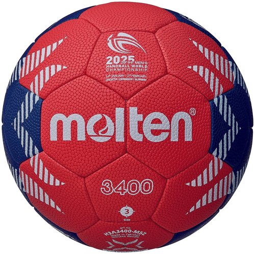 Molten Handball Hand 2025 Men's World Championship Match Ball Replica Artificial Leather No. 3 Ball H3A3400-M5Z
