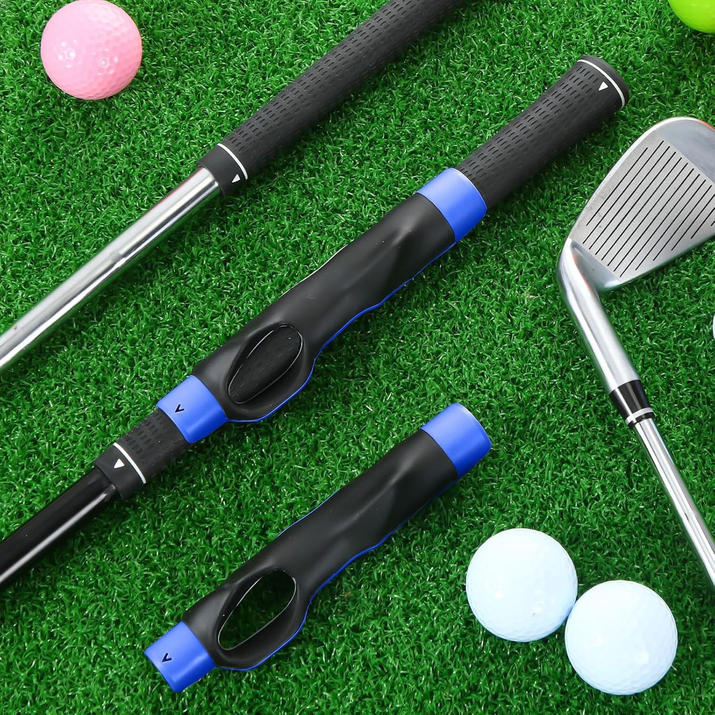 3 Pack Golf Grip Trainers, Golf Training Aid, Swing Trainer Club Grips Accessories for Right Handed Club Grip Equipment to Help Correct Hand Position