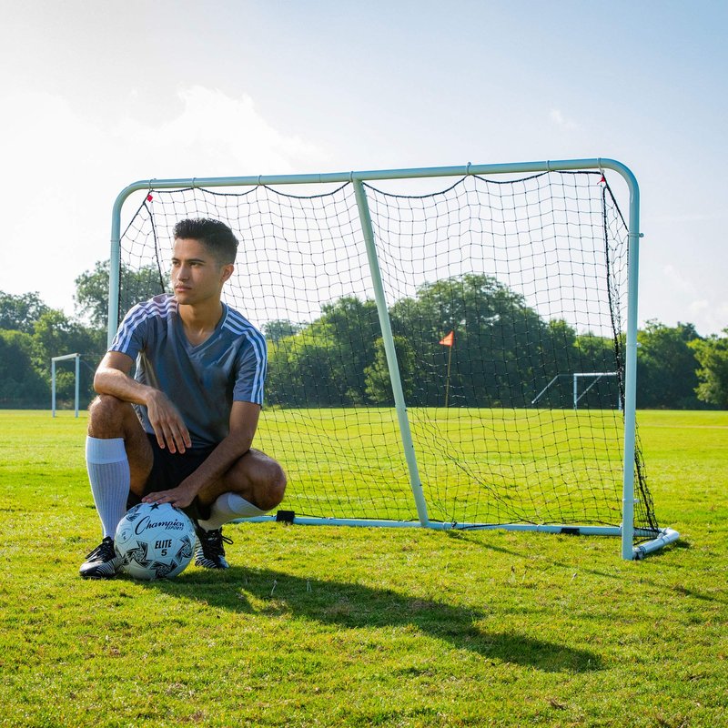 Champion Sports Easy Fold Soccer Goal - Ultimate Portable Convenient and Quick Setup Goal