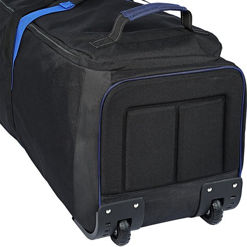 ZEEMO Golf Travel Bag, Full-Open Protective & Wheeled Airline-Approved Case for Clubs, Cart&StandBag, Soft-Sided Waterproof Cover Made of Heavy Duty Oxford, Black