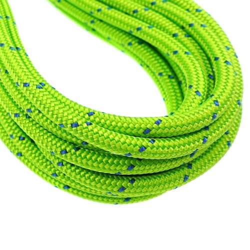 GM CLIMBING 6mm Accessory Cord Rope Double Braid CE/UIAA (Green, 20ft)