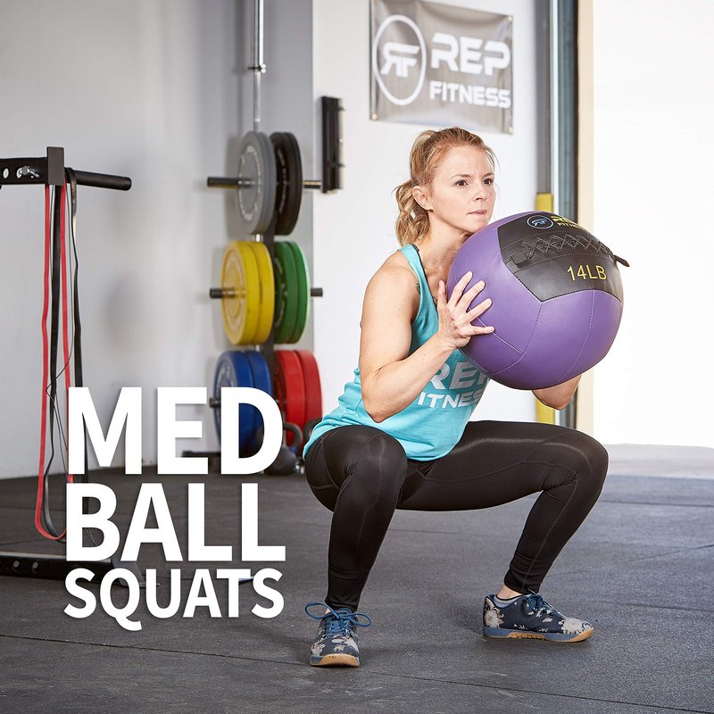 REP Weighted Slam Balls for Home Gym Fitness | 30 lb Soft Textured Medicine Ball | Heavy Sand-Filled Workout Balls for Strength, Core Training, Crossfit, Conditioning & Slam Ball Exercises
