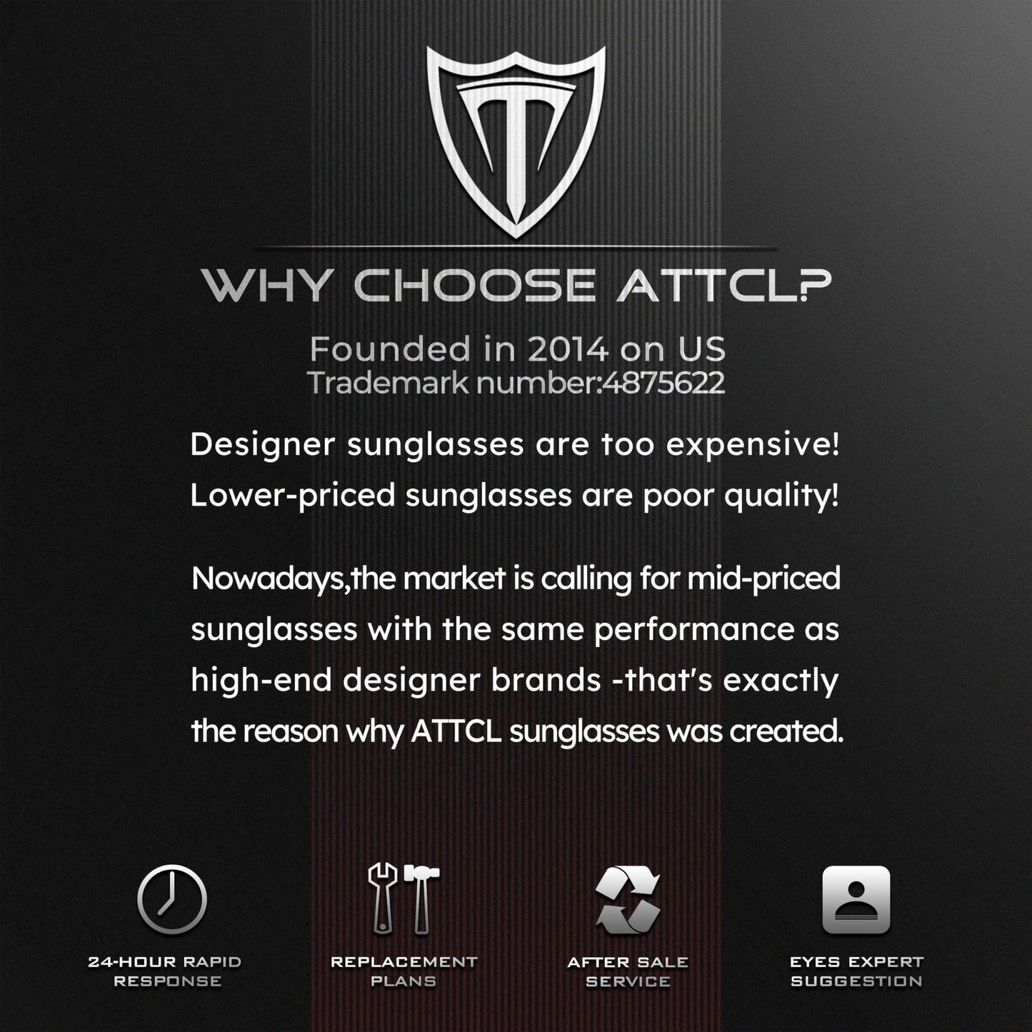ATTCL Sports Polarized Sunglasses for Men: Secure Anti-Slip Lightweight TR90 Square Frame UV Protection for Driving Fishing Climbing 1124 Darkgreen Grey