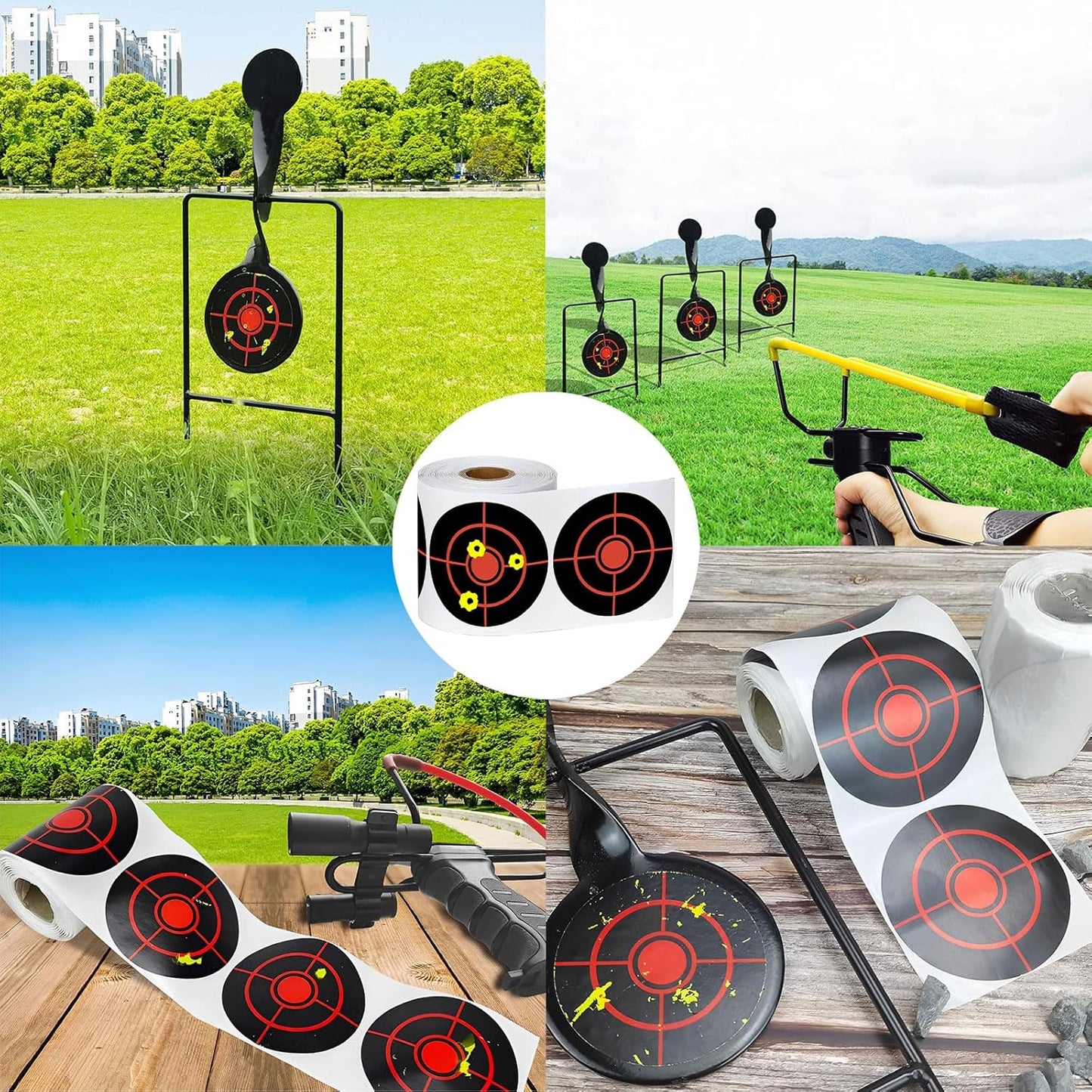 3 Inch/4 Inch Splatter Targets, Adhesive Shooting Target Stickers for BB Gun, Pellet Gun, Airsoft, Pistol, Rifle Shooting Practice (200/250/400/500Pack)
