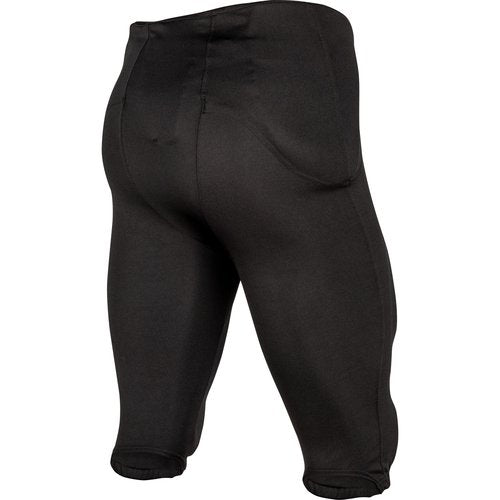 Champro Boys' Safety Integrated Football Practice Pant with Built-in Pads, Black, Large
