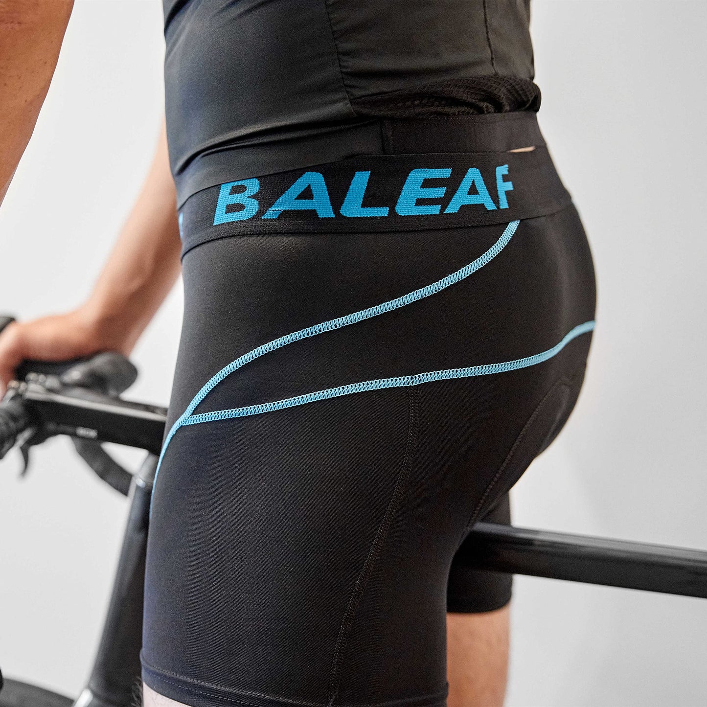 baleaf Men's 3D Padded Bike Shorts Cycling Underwear MTB Liner Road Biking Bicycle Clothes Blue L