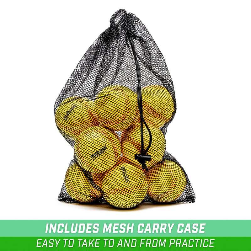 GoSports Foam Training Baseball 12 Pack - Regulation Size Foam Baseballs for Soft & Safe Throwing, Catching and Batting Practice