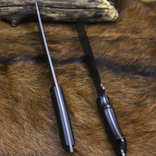 BA-KOR 5MM Full Tang (9CR18MOV) steel 14.1-inch chopping knife+K sheath&5.9-inch cerium igniter can be used for outdoor hunting, camping, obstacle removal, barbecue, fishing, kitchen cutting EDC, Gift giving
