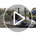 Black Large Waterproof Outdoor Blanket 80" x 58" | Thick 350 GSM Fleece, Windproof
