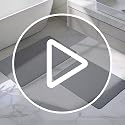 2-Piece Bathroom Rug Set Absorbent Non-Slip Quick Dry Low Pile Floor Mats