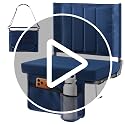 Padded Stadium Seat with Back Support - Wide Bleacher Chair for Outdoor Events