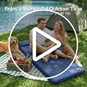 Self-Inflating Foam Sleeping Pad with Pillow for Camping - Thick & Quick Inflate