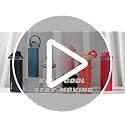 Insulated Stainless Steel Water Bottle with Straw - 40 oz Sapphire