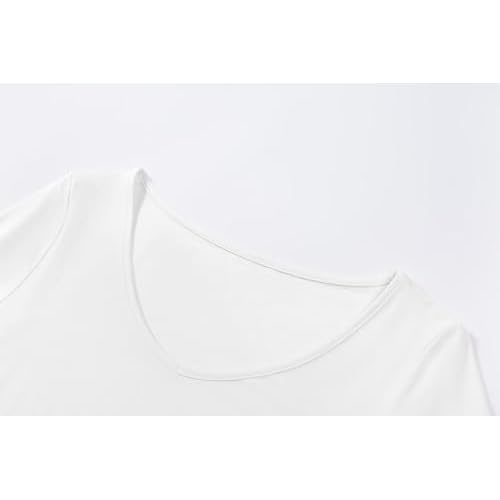 Long Sleeve Underscrub Baselayer Shirts for Women V Neck Casual Tops