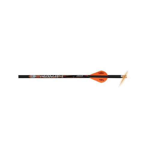Ravin R133 Match Weight Lighted .003-Carbon Crossbow Arrows 20" 3-Pack - 400 Grain Ravin Lighted Nock Technology - for Ravin Crossbows Only (Except R500/R470/R18)