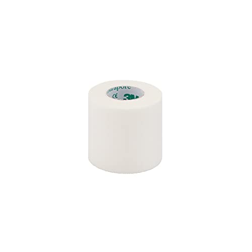 3M Health Care 1538-2 Durapore Surgical Tape, Standard Roll, Silk-Like, 10 yd. L x 2" W (Pack of 60)