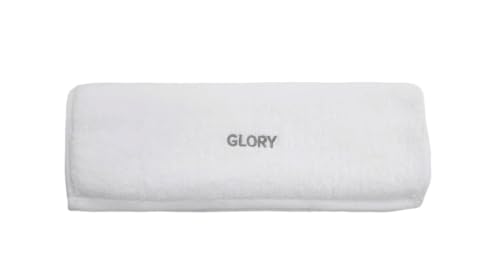 White Organic Cotton Gym Towel - Soft Absorbent Yoga & Fitness Towel - 29.5 x 13.8 inch, 570 GSM